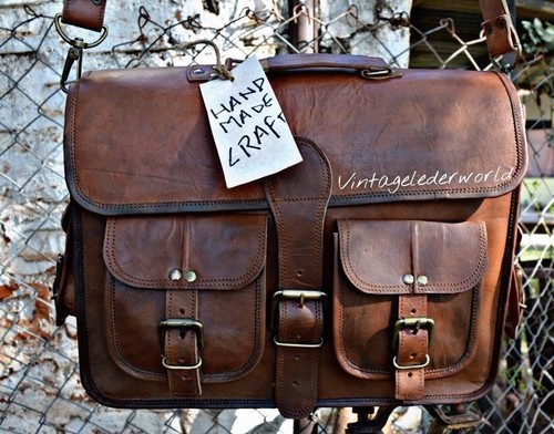 Leather bag laptop - leather,